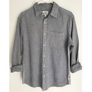 Surfside Supply Men's Grey Long Sleeve Button Up Shirt [US S]